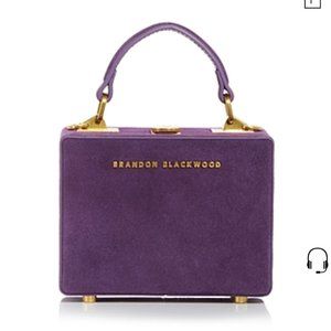 Brandon Blackwood Mini Trunk Purple suede